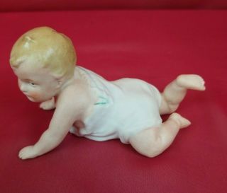Antique Gebruder Heubach Piano Baby Petite Crawling Marked 4.  5 inches Adorable 2