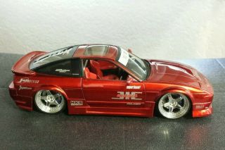 Jada Toys Nissan 240sx Car 1/24 Import Racer Metallic Red No Box Rare