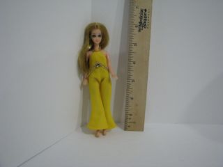 Vintage Topper Dawn Doll With Yellow Outfit