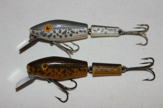 2 Vintage L&s Bass Master 3 " Fishing Lures Model 15 & 25