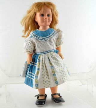 Vintage Chatty Cathy Doll Mattel Canada Long Hair Hard Face