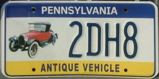 2010 ‘s Pennsylvania Antique Vehicle License Plate