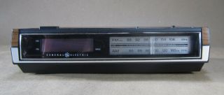 1990s Vintage Alarm Clock Am/fm Radio General Electric Ge 7 - 4633d Cond