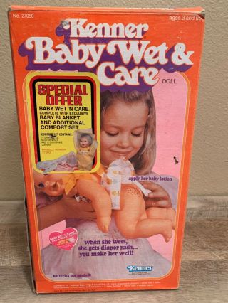 Kenner Baby Wet And Care Doll Vintage 1978