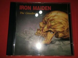 Iron Maiden The Greediness Cd Rare Autographed Bruce Dickinson Somewhere In Time