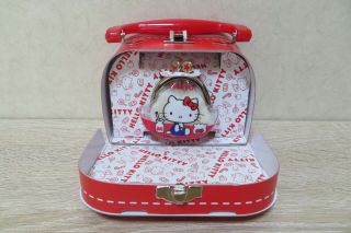 RARE 1998 Sanrio Japan Hello Kitty Paper Trunk w Kiss Lock Coin Purse Case 2