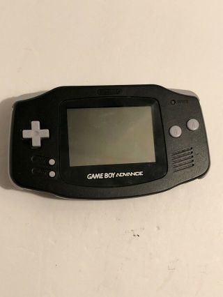 Nintendo Gameboy Advance Black Rare Handheld System & Agb - 001