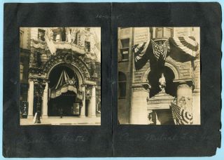 5 Antique 1908 Philadelphia Pa Photos Keiths Theatre Penn Mutual Cowboy Statue