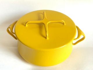 Mid Century Modern Dansk Kobenstyle Bright Yellow Ihq Covered Sauce Pan