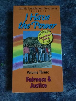 I Have The Power Sing Along Song Vhs Fairness & Justice Vol 3 Rare Kids