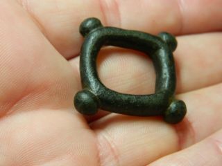 Iron Age Celtic Bronze Horse Chariot Terret Ring ? Metal Detecting Detector
