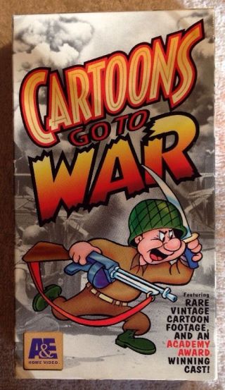 Cartoons Go To War (prev.  Viewed Vhs,  1996) Very Rare