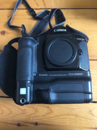 Rare Vintage Canon Eos - 1n D2000 Professional Digital Camera Made In Us By Kodak