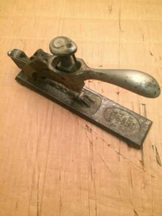 Antique Cast Iron Steel Acme Stapler Co Midget Stapletool Usa M12
