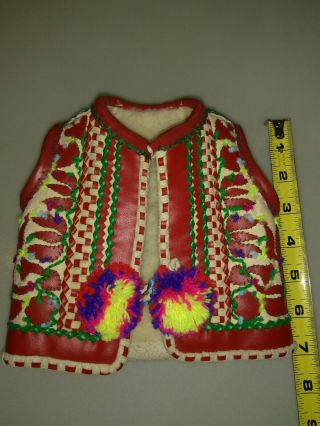 Vintage 18 Inch Vest,  in the style of men ' s folk costumes from Lendak,  Slovakia 2
