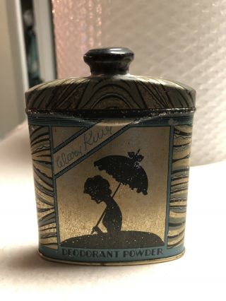 Antique Vintage Mary King Deodorant Powdered Watkins Perfumer York Tin Rare