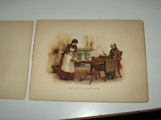 Dickens Pictures - Antique Book publ by Ernest Nister,  London,  E P Dutton,  N Y 2