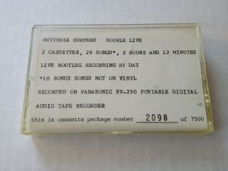 1989 Vintage Butthole Surfers Double Live Cassette Only Tape 1 Rare 2098 Of 7500