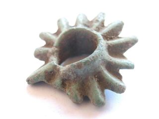 Extremely Rare Ancient Celtic Bronze Currency Spiked Ring Proto Money 700 Bc