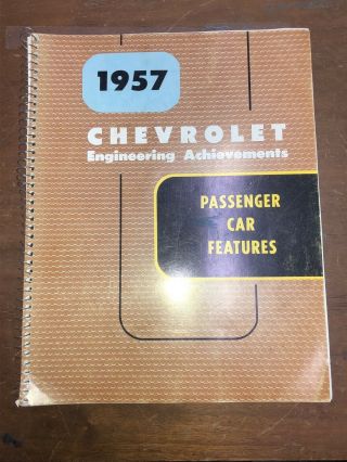 1957 Chevrolet Bel Air Wagon Sport Convertible Rare Data Book 57 Corvette F1