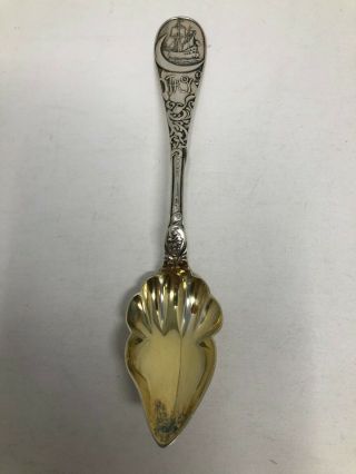Frank Smith Sterling Silver Souvenir Spoon Troy York