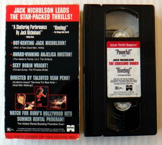 The Crossing Guard Screener VHS Movie Rare Jack Nicholson Demo Tape Promo 2