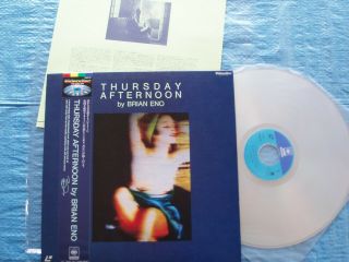 Brian Eno Laserdisc Thursday Afternoon/rare Sensual Music Videos Japan Ld W/obi