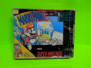 Mario Paint (snes 1992) Box Only Nintendo Vintage Rare