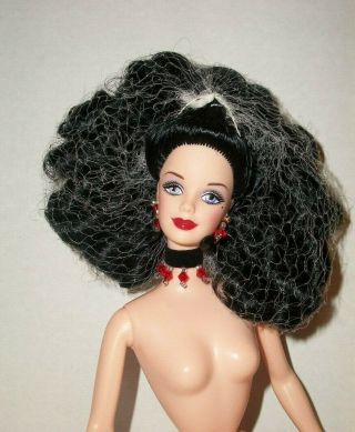 Nude Rare Mattel Barbie Rare Black Hair Mackie Mold No Bangs Hair Doll For Ooak