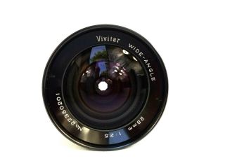 Cond.  Vtg Vivitar 28mm 1:2.  5 Slr Wide Angle Camera Lens Rare Leica R - Mount