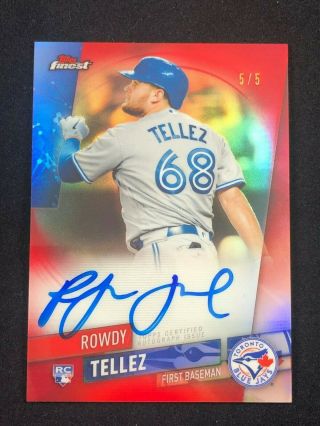 Rowdy Tellez Rookie Auto Very Rare Only 5 Exist In The World Blue Jay Autograph