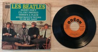 Rare French The Beatles Ep Odeon Soe 3779 Honey Dont
