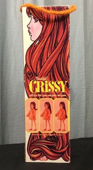 Vintage 1969 Ideal Crissy Doll 18” Growing Hair Box