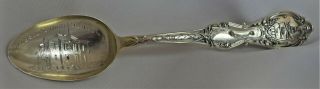 Rare Blossburg Pa Pennsylvania High School 5 1/8 " Sterling Silver Souvenir Spoon