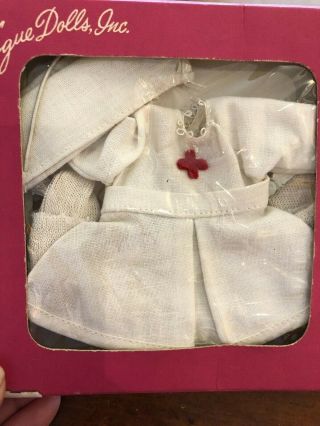 Vintage Vogue Ginny Doll Nurse White Red Cross Dress Box Complete 50 