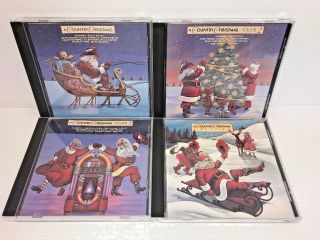 Rare A Country Christmas Vol.  1 - 4 By Various Artists Cds Vg,  S&h C