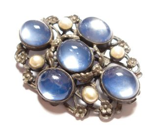 Large Antique Victorian Or Edwardian Silver Brooch
