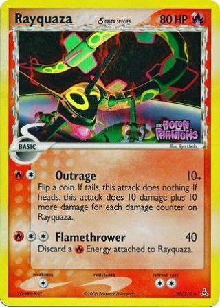 Rayquaza - 26/110 - Rare - Reverse Holo,  Near Pokemon