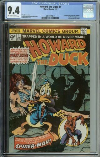 Howard The Duck 1 Cgc 9.  4 Stan Lee Avengers Rare