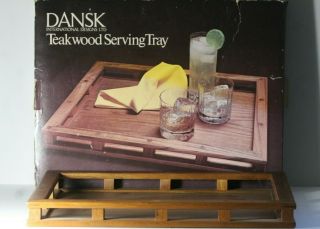 Vintage Mid Century Modern Dansk Danish Teak Wood Serving Tray