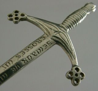 Rare Scottish Solid Silver Kilt Pin Or Brooch 1997 Hand Made Cai Arts & Crafts