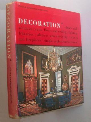 Rare 1963 French Homes Decoration Interior Design Furniture Fabrics Panels Floor
