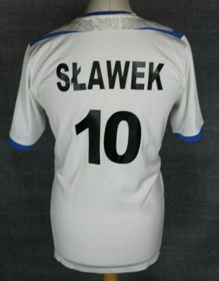 Slawek 10 Lech Poznan Away Football Shirt 10 - 11 Mens M Puma Rare Match Worn?