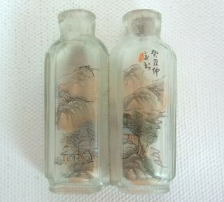 Chinese Hand - Painted Double Snuff Bottle