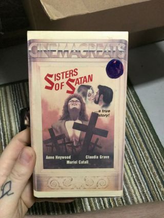 Sisters Of Satan Horror Sov Slasher Rare Oop Vhs Big Box Slip