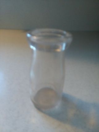 Antique Glass Milk Bottle 1/4 Pint,  Dated 1 - 11 - 1914