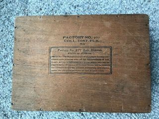 Antique Wood Cigar Box Sam ' l J.  Davis y 1886 York,  Tampa,  Vuelta Abajo Havana 3