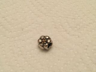 Pre Owned Rare And Retired Pandora Silver And Gold Flower Charm