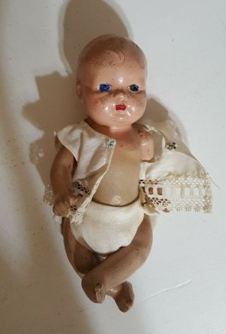 Three Vintage Composition Baby Dolls,  8 