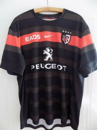 Toulouse Rugby Union Shirt Home Retro Jersey Adults Top Mens Nike Rare Size Xl
